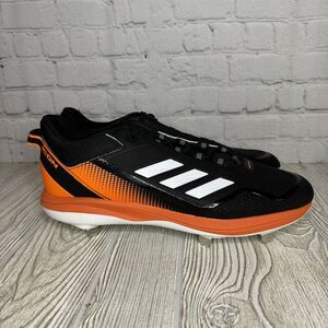 Adidas Icon 7 Metal Baseball Cleats Men’s 13 Black Orange S23857 New